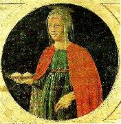 Piero della Francesca st agatha from the predella of the st anthony polyptych painting